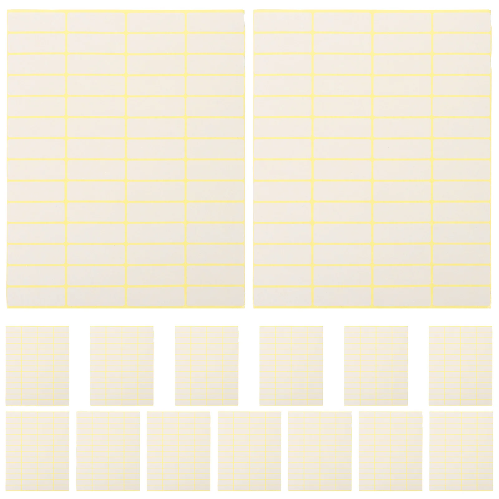 

15 Sheets Price Tag Sticker Adhesive Labels to Write on Blank Office Empty Commodity Supply White Stickers