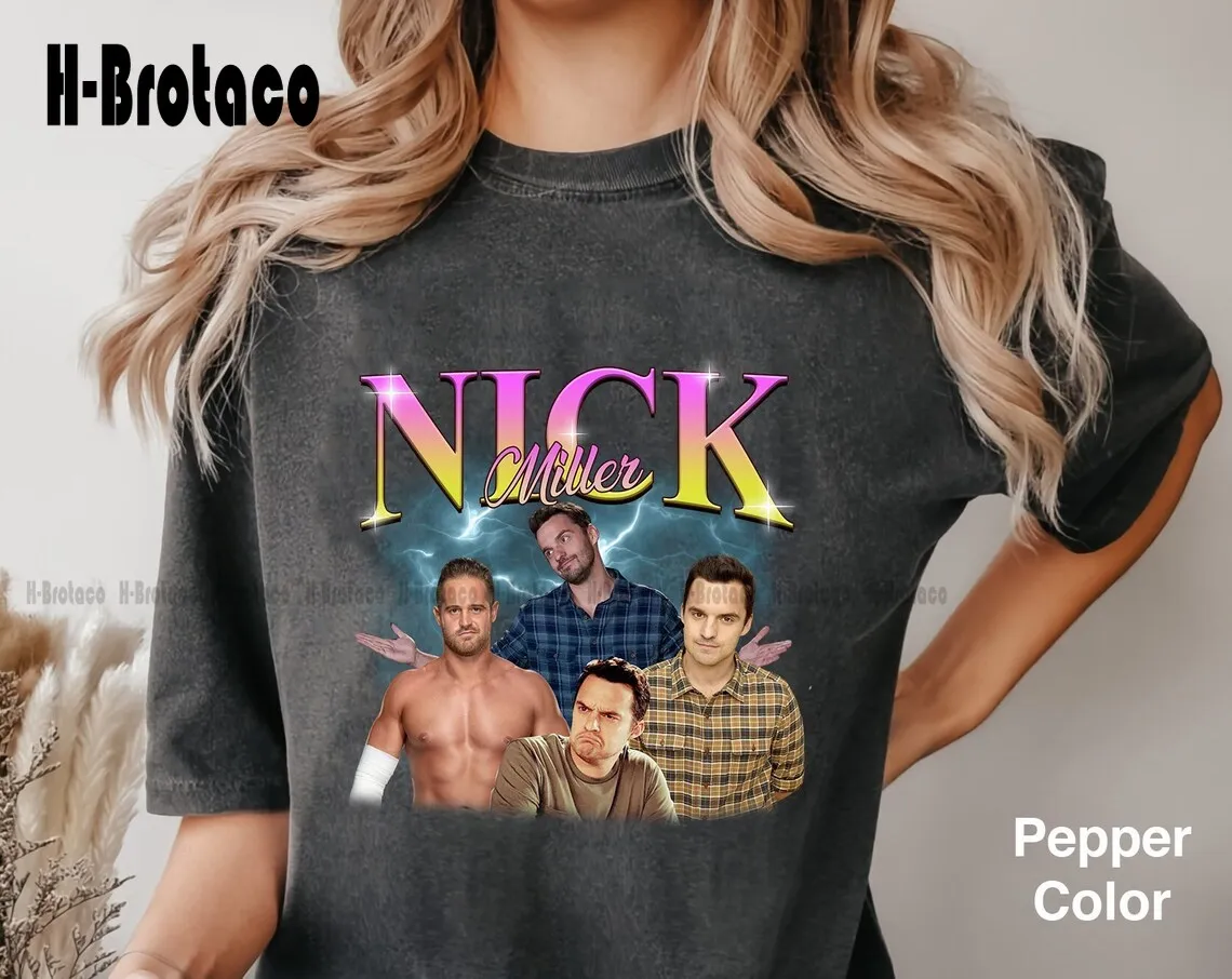 Nick Miller Shirt Vintage Retro Shirt, Nick Miller Tee Shirt T-Shirt