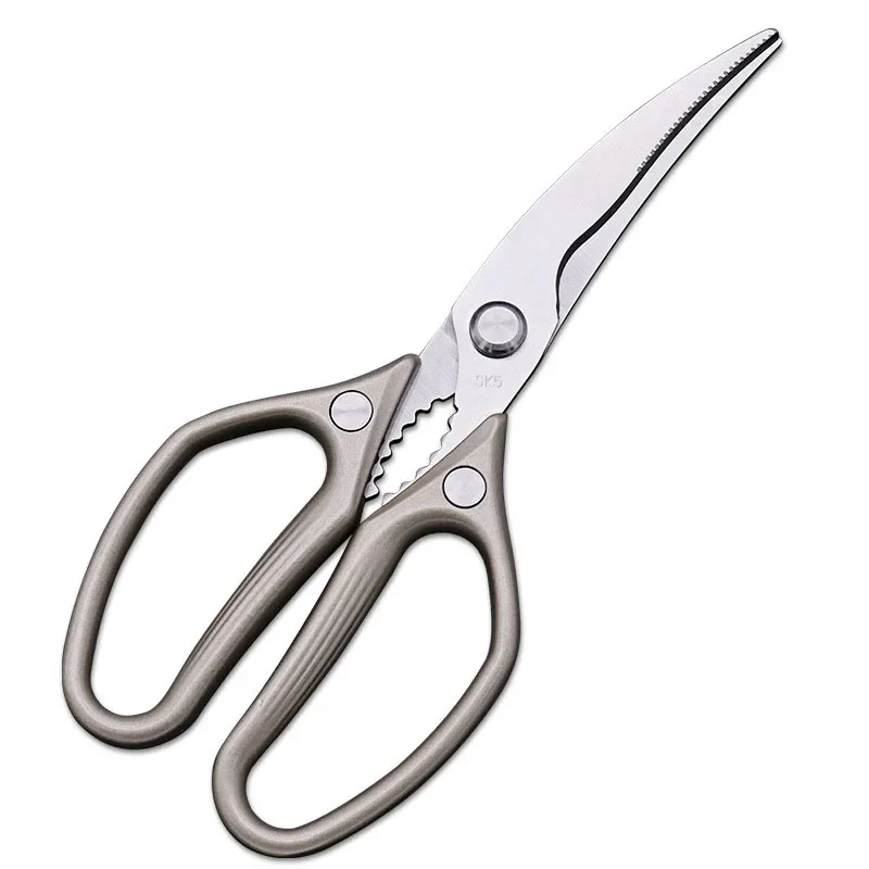 Dobeli Stainless Steel Power Chicken Bone Scissors Aluminium Alloy Handle Barbecue Cutter Household Kitchen Tool With Nutcracker