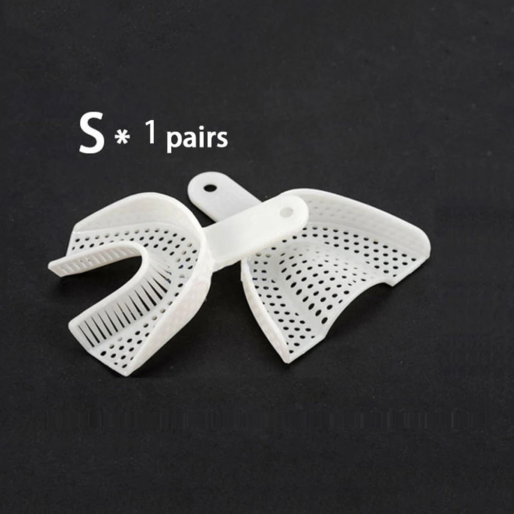 PIORPOY Dental Disposable Plastic Impression Trays Upper And Lower L/M/S/Anterior/Quadrant Size Dentistry Dentist Accessories