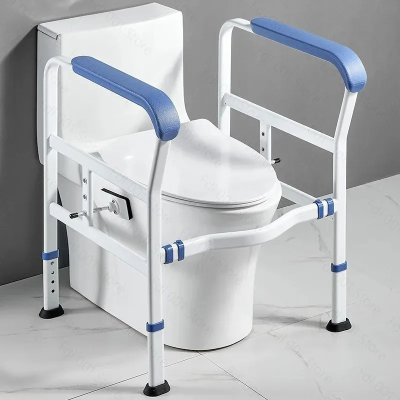 Barrier-Free Toilet Safety Rail for Elderly Bathroom Handrail Grab Bar Anti-Fall Support Assist Frame Standing Aid for Seniors