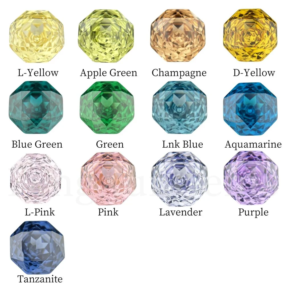 2024 New 5A Millennium Octagon Rose Cut Cubic Zirconia Loose Gemstones for Jewerly Making