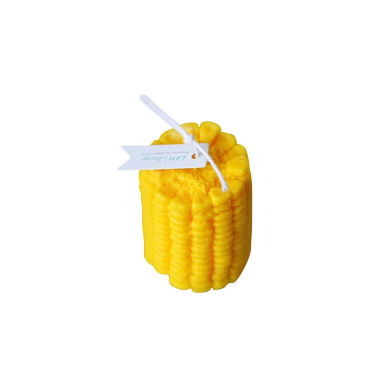 

2 PCS Aromatic Candle Artificial Corn Candle Soybean Wax Smokeless Durian Candle Light Harvest Festival Ornament Home Decoration