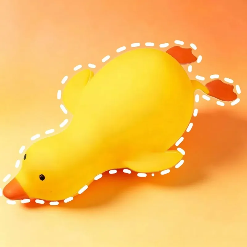 Jumbo Yellow Duck Squishy Jumbo Flour-filled Duck Tear-resistant Long Stretch Toys Giant Duck for Adult Stress Relief