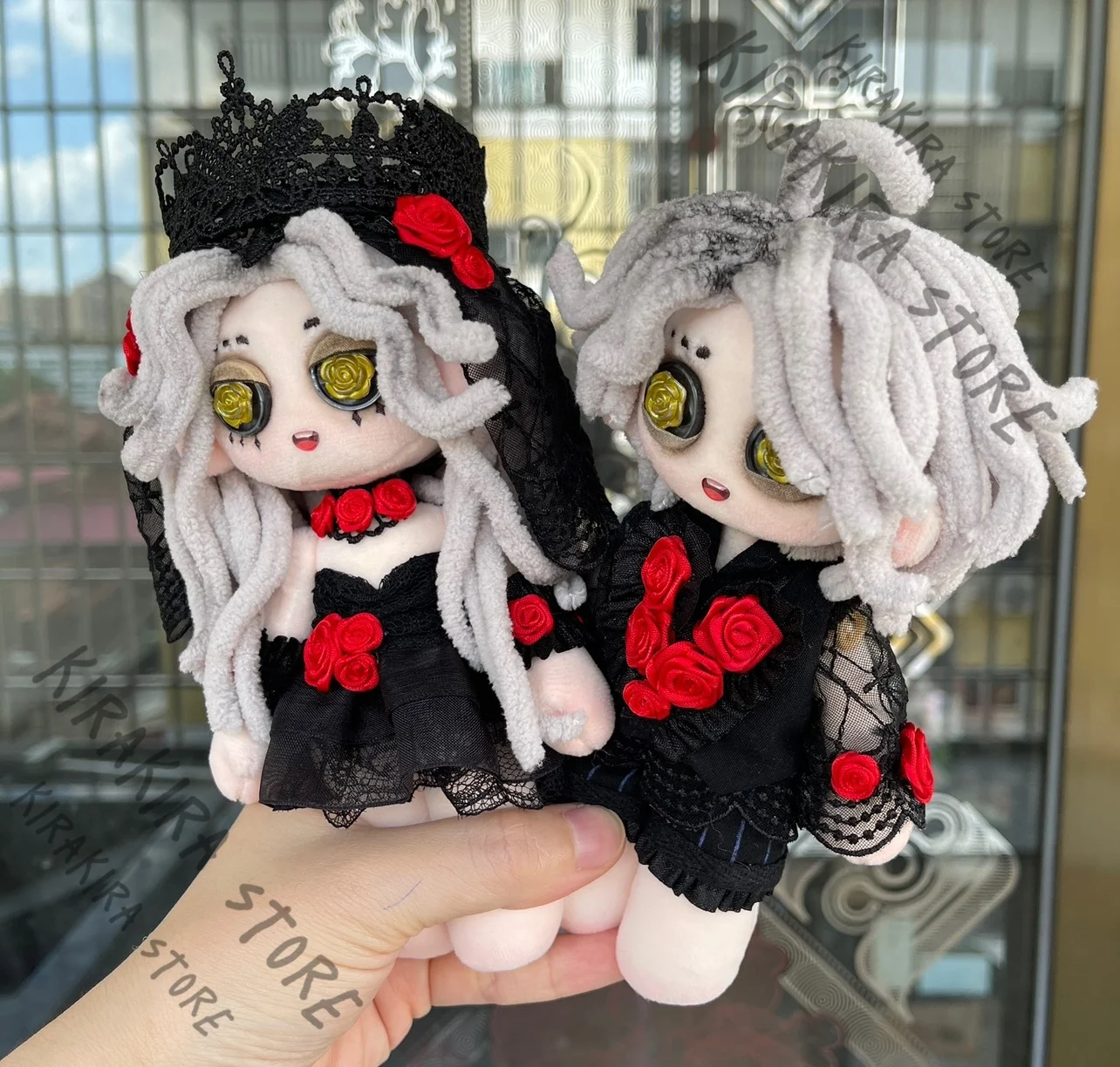 Identity Ⅴ Ada Mesmer Emil Handmade Figurine Cosplay Patient Psychologist Maumet Cotton Q Version Anime Craft Puppet Creativity