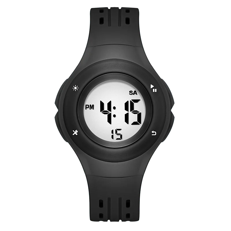 READ Kids Digital Watch | Silicone Resin Band | Color‑Changing LED Backlight | Alarm Stopwatch Calendar | 30M Water Resistant
