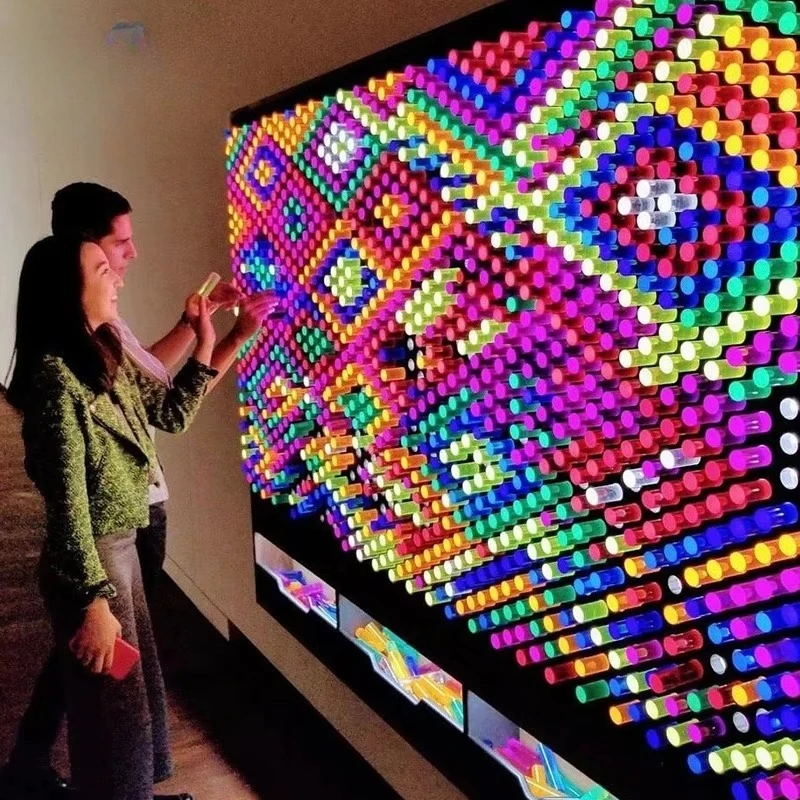 

High Quality Lite Brite Interactive Wall Educational Games Light up Peg Board for Kids Sensory Room