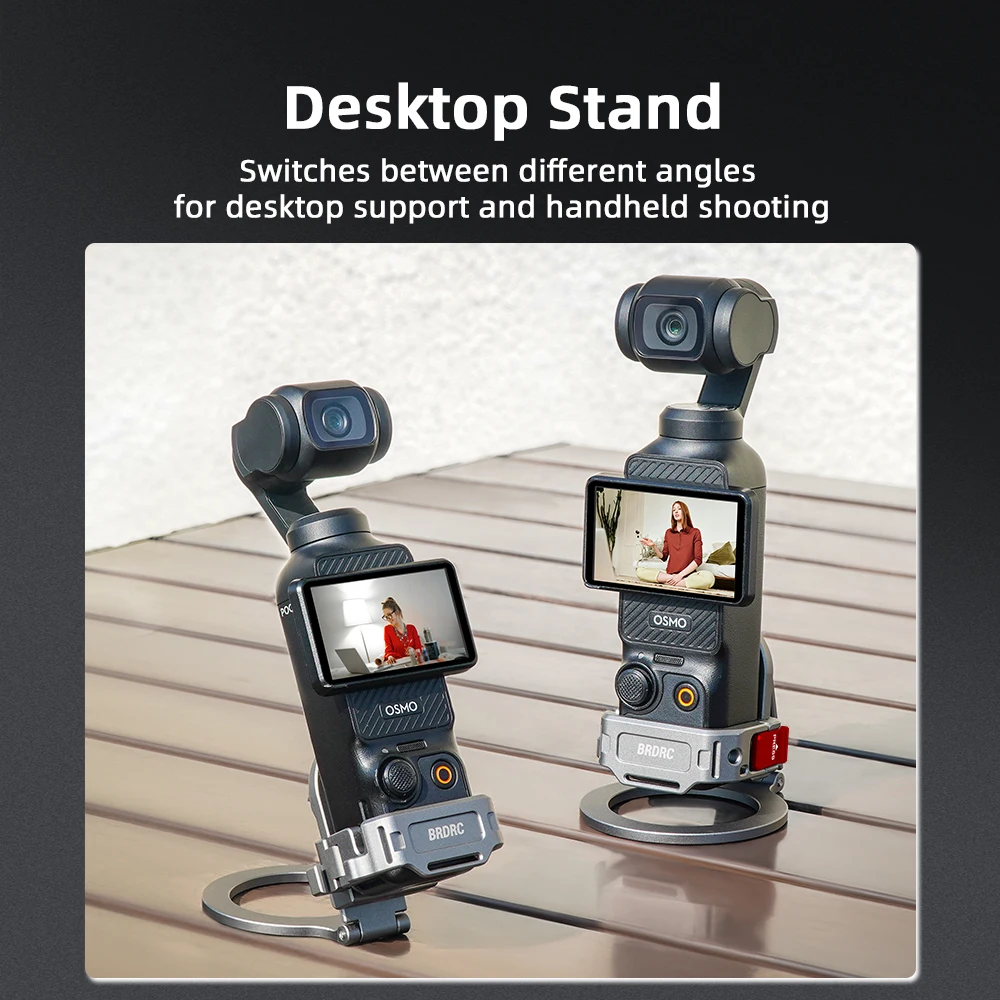 BRDRC Magnetischer Adapter für DJI Pocket 3 Teleprompter-Halterung, Kamera-Livestreaming-Halterung, Erweiterungsrahmen-Zubehör – Detail 8