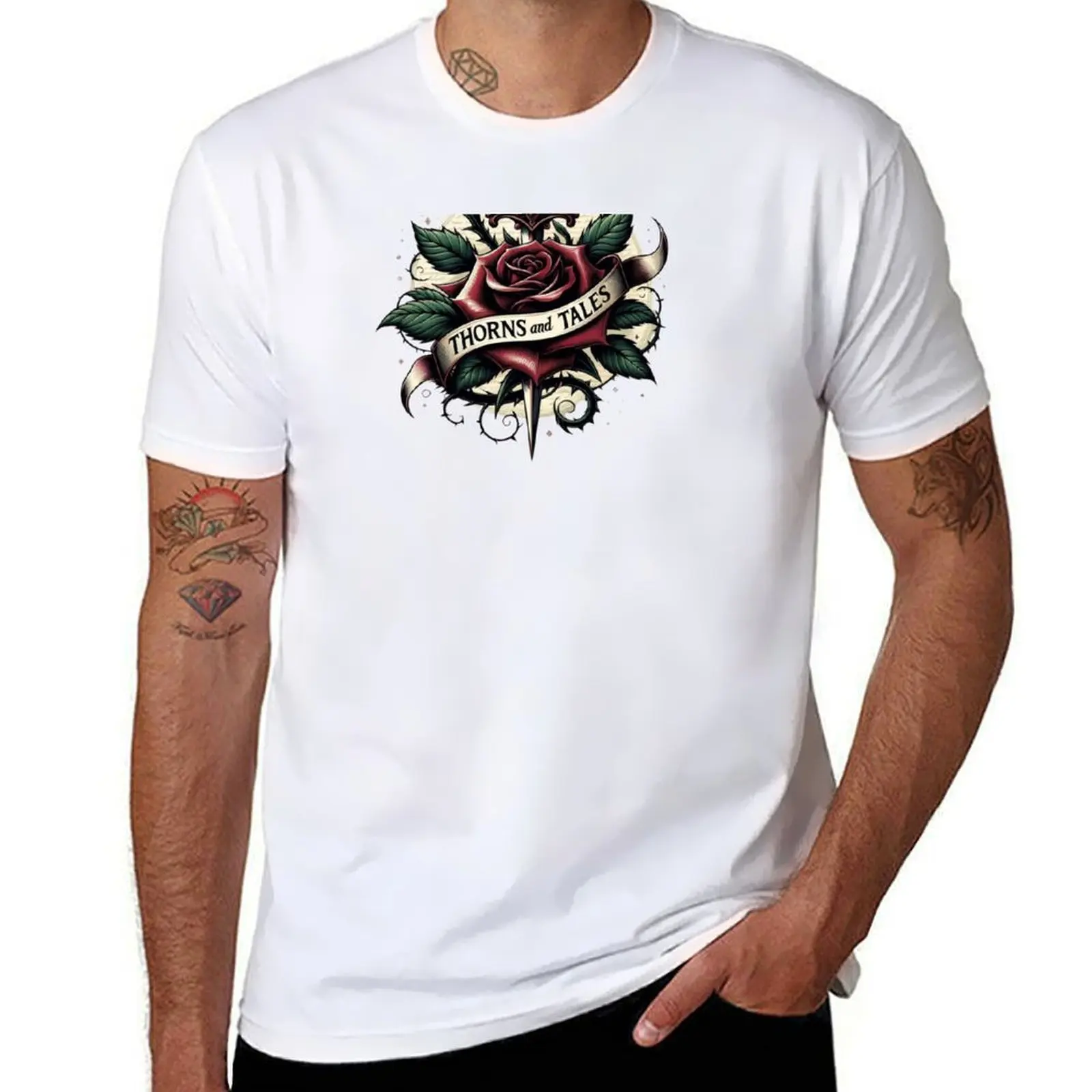 

Thorns and Tales Fanfiction T-Shirt printed t shirts for man man t shirts for men casual T-Shirt