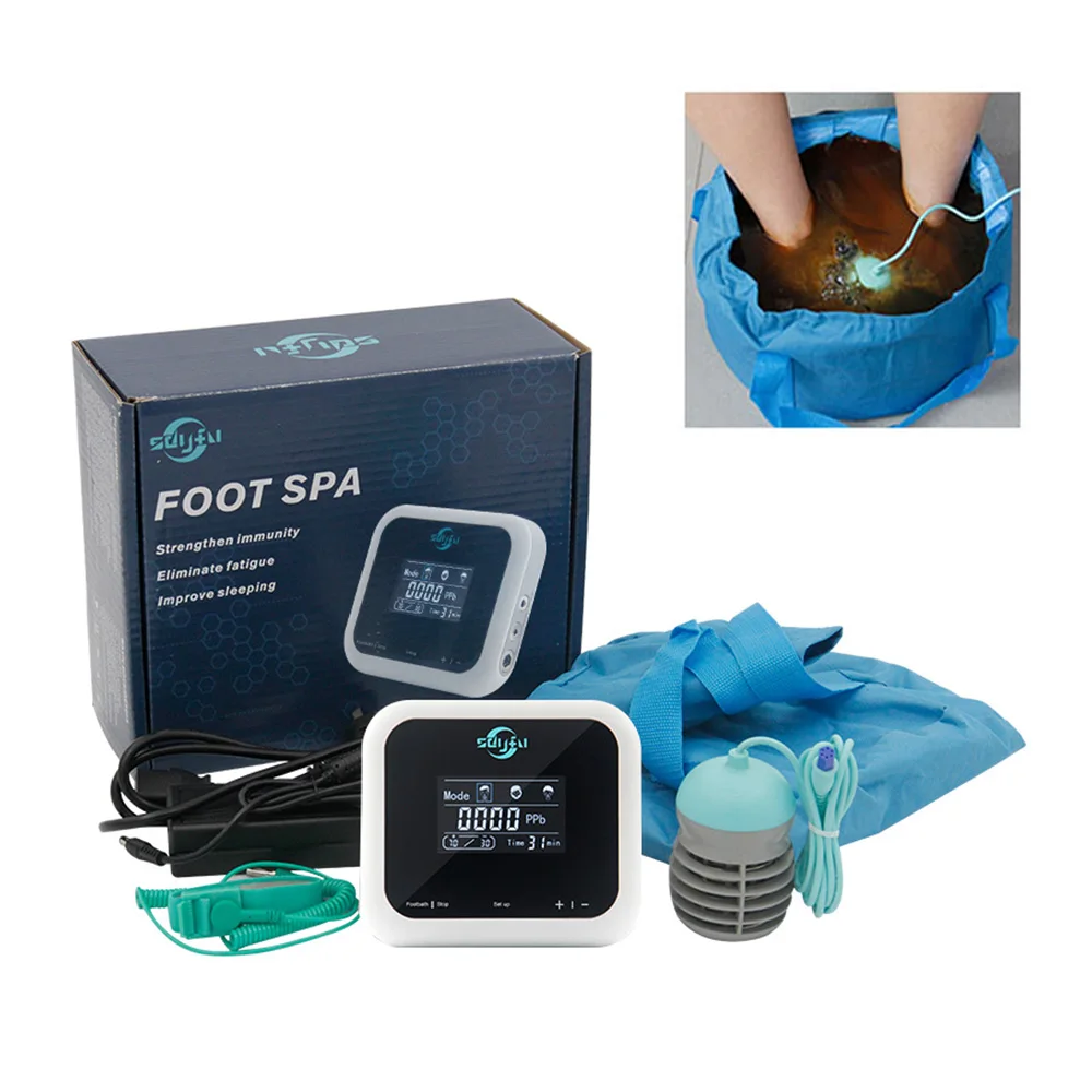 Portable Ion Detox Machine Foot Spa Ionic Cleanse Foot Bath Cell Ion Spa Cleanse Detox Bath Foot Detoxing Arrays Massage Relax