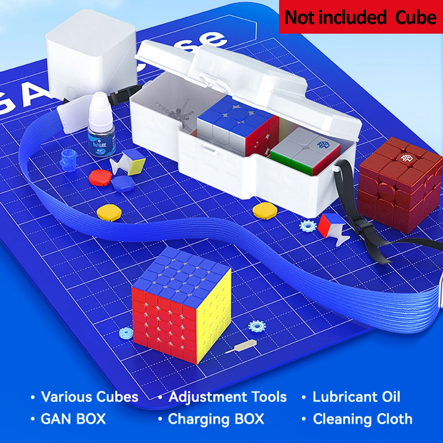 GAN Case Magic Cube brand-specific organizer portable large-capacity tide, gifts for kids, birthday gifts(not included cube)