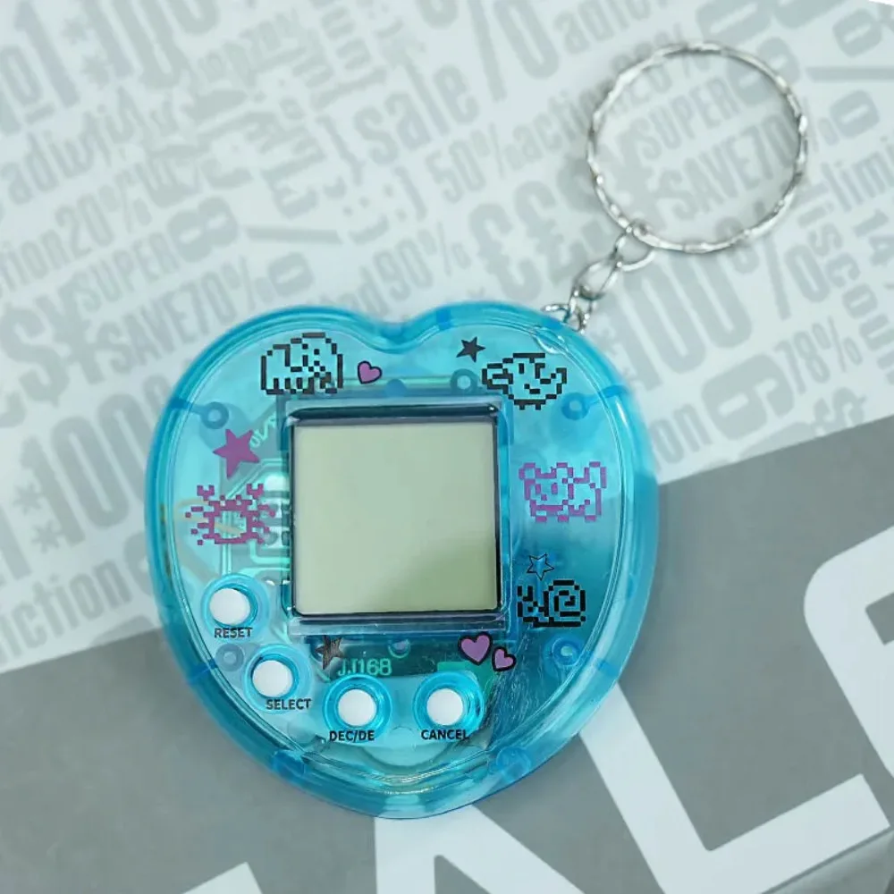Mini Tamagotchi Spielkonsole Schlüsselanhänger, mehrsprachiges elektronisches Haustierspielzeug, Pixel Game Boy Anhänger für Kinder