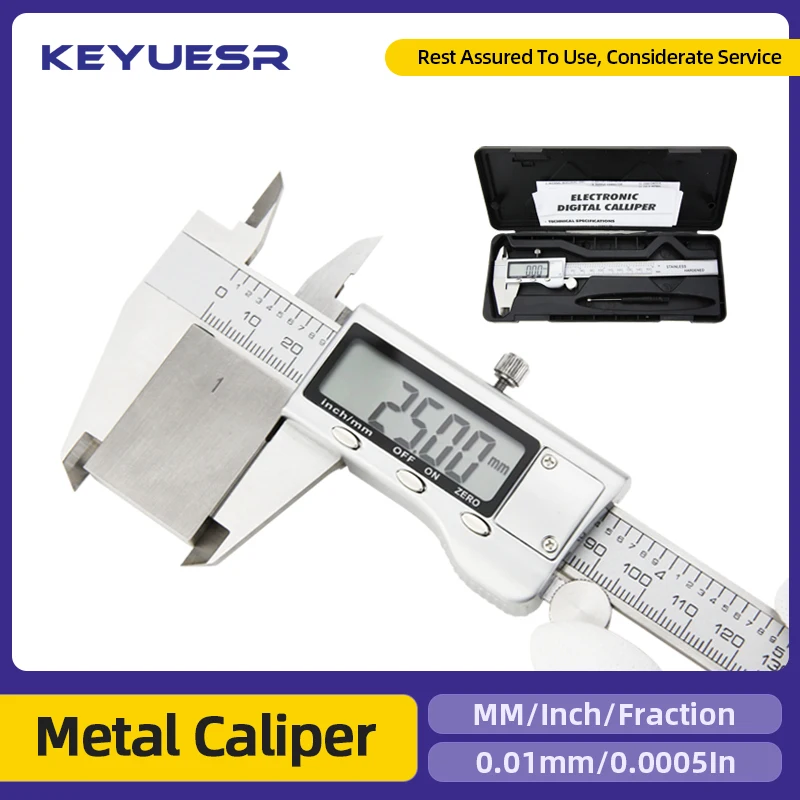 Metal Caliper Digital Caliper Stainless Steel Digital Pachymeter Digital Micrometer Vernier Calipers Metal Gauge Measuring Tools