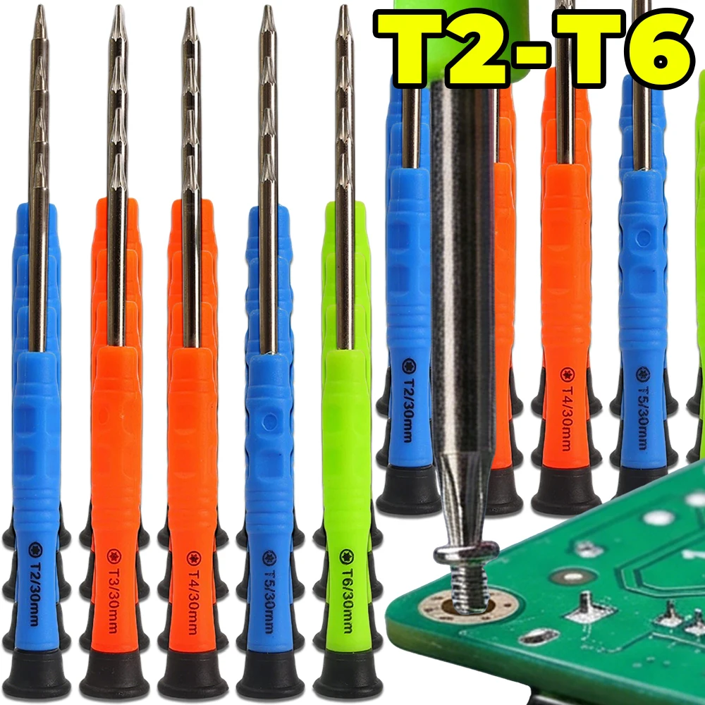 5/25pcs T2 T3 T4 T5 T6 Star Bits Torx Screwdriver Copper All