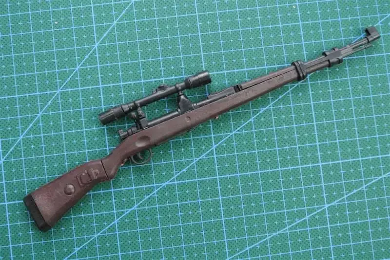 1/6 KAR 98K Mauser Rifle Gun Model Coated Plastic Military Model Accessories For 12