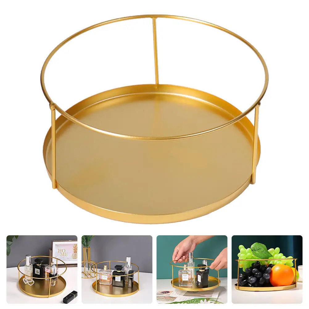 

Iron Art Jewelry Storage Tray Creative Retro Style Jewelry Display Rack Makeup Supplies Holder Home Decoration Organizer