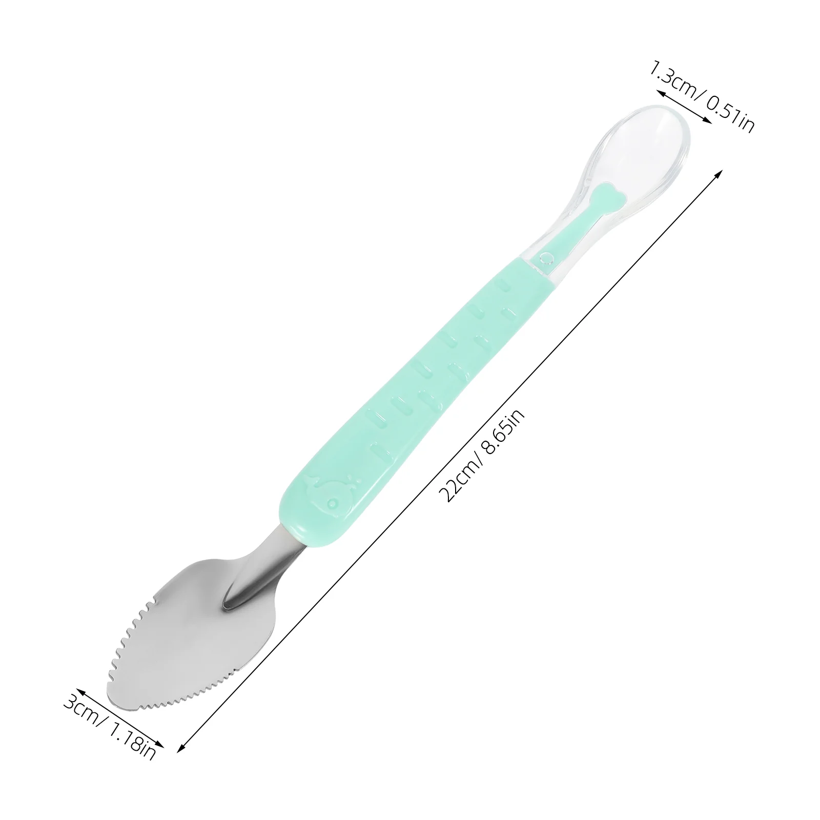 Raspador de acero inoxidable para el hogar, cuchara de frutas, cucharas de bebé, raspado de postre, suplemento alimenticio multiusos