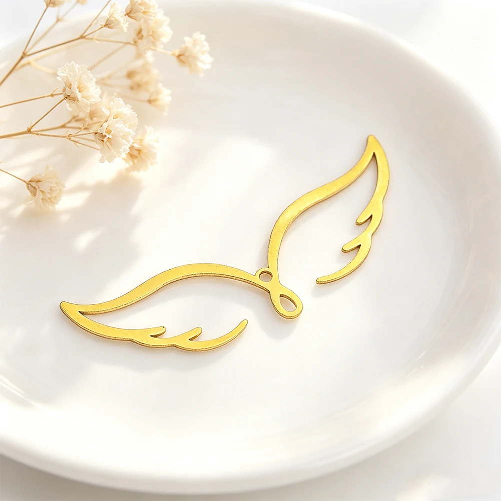 Crescent Moon Phase Hanging Brass Connector DIY Crystal Suncatcher Components Pendant Part Charms for Jewelry Making Accessories - view 4