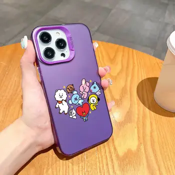 Etui na telefon HOT BAND B-BT2 1 FUNDA do iPhone'a 12 11 13 14 15 16 Max Pro Plus Mini w kolorze srebrnym 6 best sales etui na airpody bt21 - №6