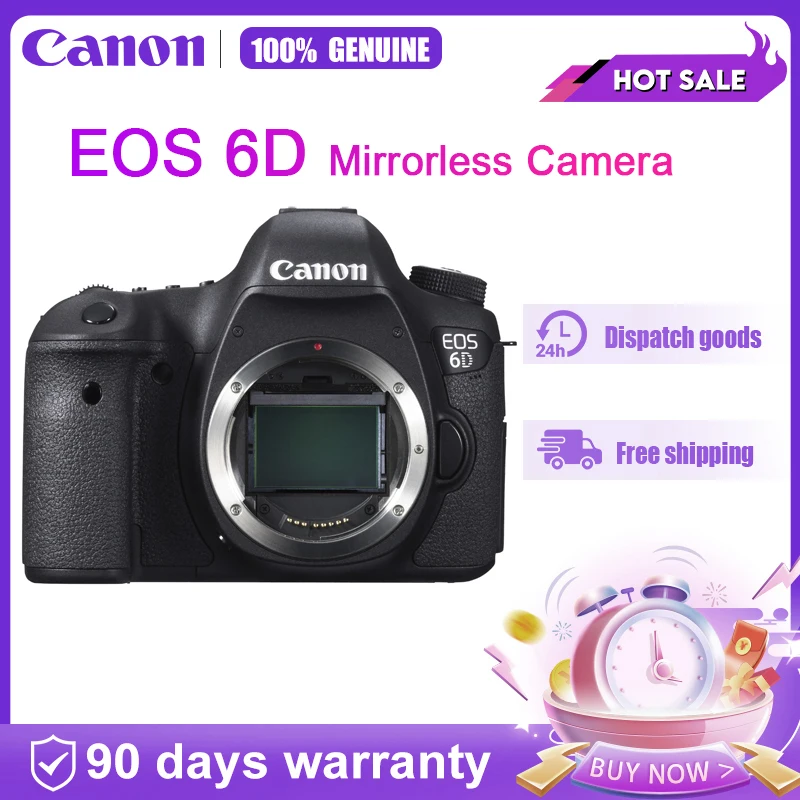 Canon-إطار كامل كاميرا DSLR ، نهاية عالية ، درجة احترافية ، HD ، سفر ، 6D