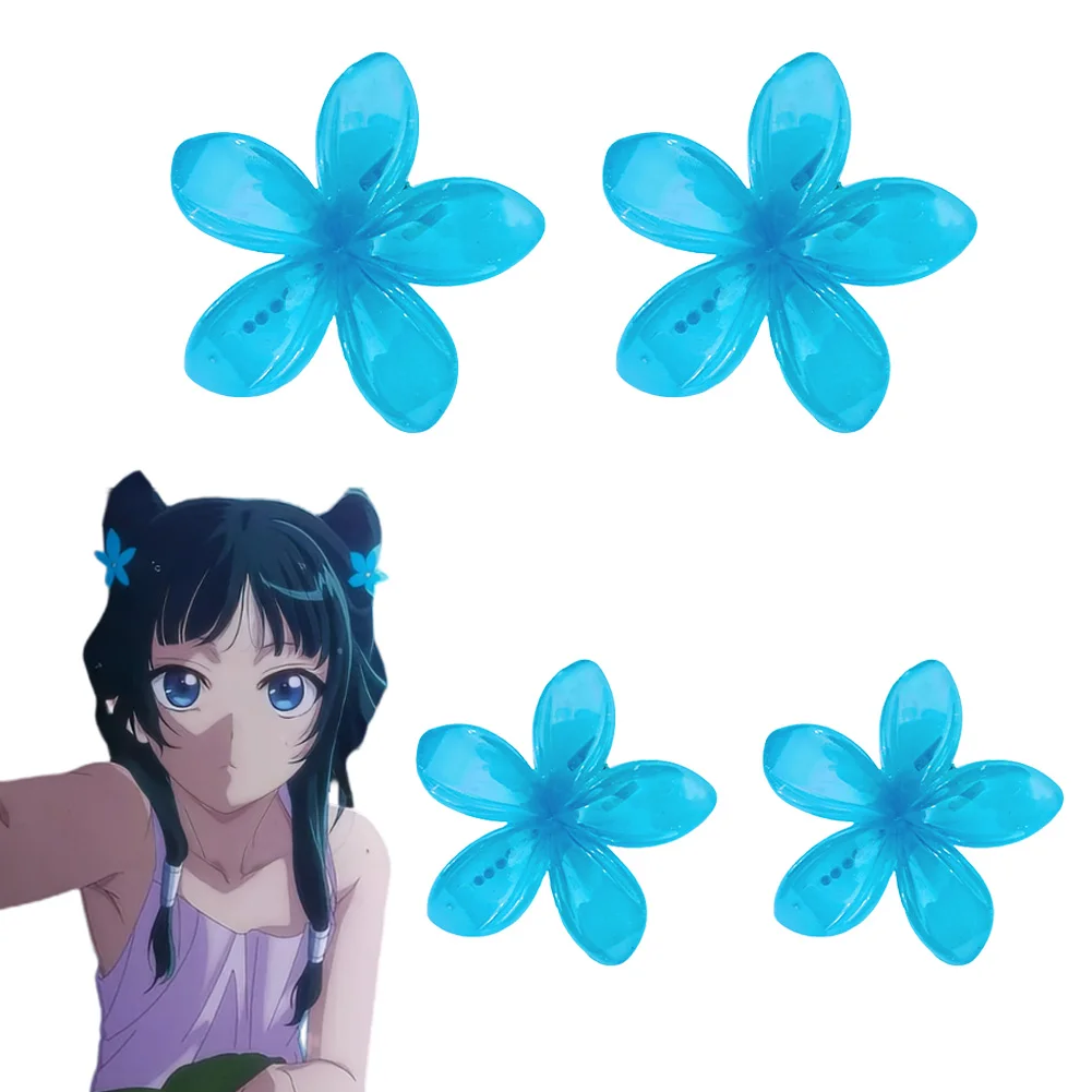 Anime Apothecary Diary Maomao Accessori per costumi cosplay Fantasia Fiori blu Copricapo Gioco di ruolo Prop Festa di carnevale di Halloween