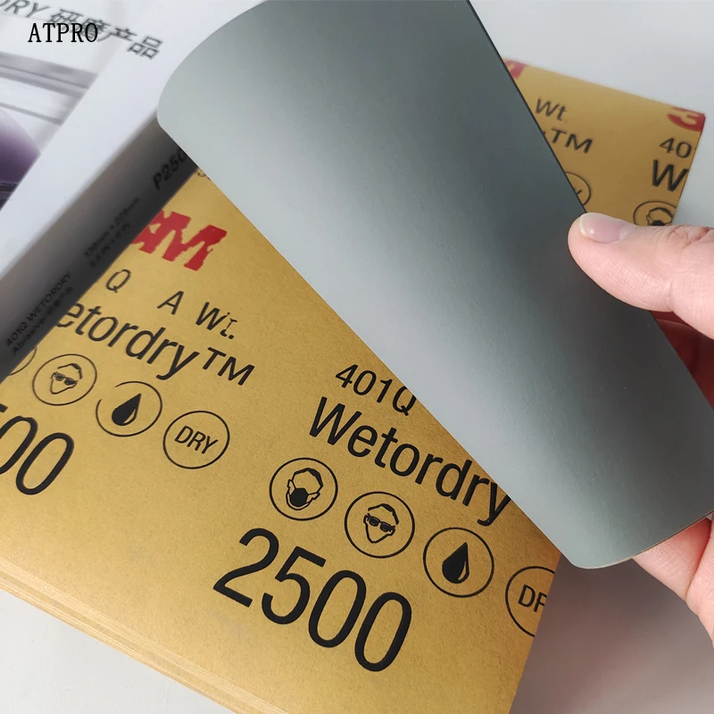 3M Water Sandpaper 401Q High Efficiency Water Sandpaper Polishing Scratch Finish 2500 Mesh Beauty Sandpaper - Image 5