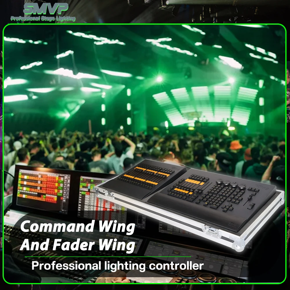 

Новый командный контроллер Wing и Fader Wing, контроллер сценического освещения DMX с комбинированным кейсом для диско-диджея, диско, ночного клуба, бара