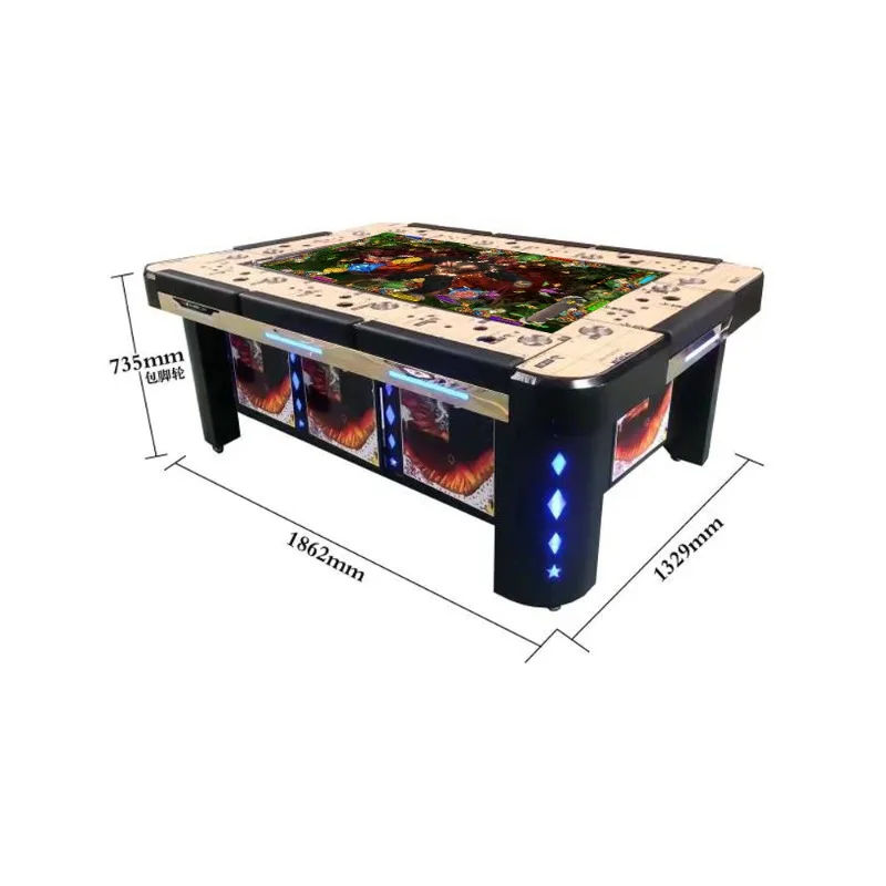 8-Person metal fish table arcade fishing game machine high quality high material