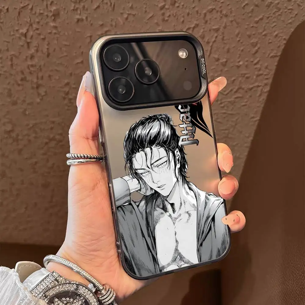 A-Attack On T-Titan Comics Cassa Del Telefono Per iPhone 17 16 15 14 13 12 11 Pro Max Air multicolore Opaco Laser Metallico Aurora Fonda