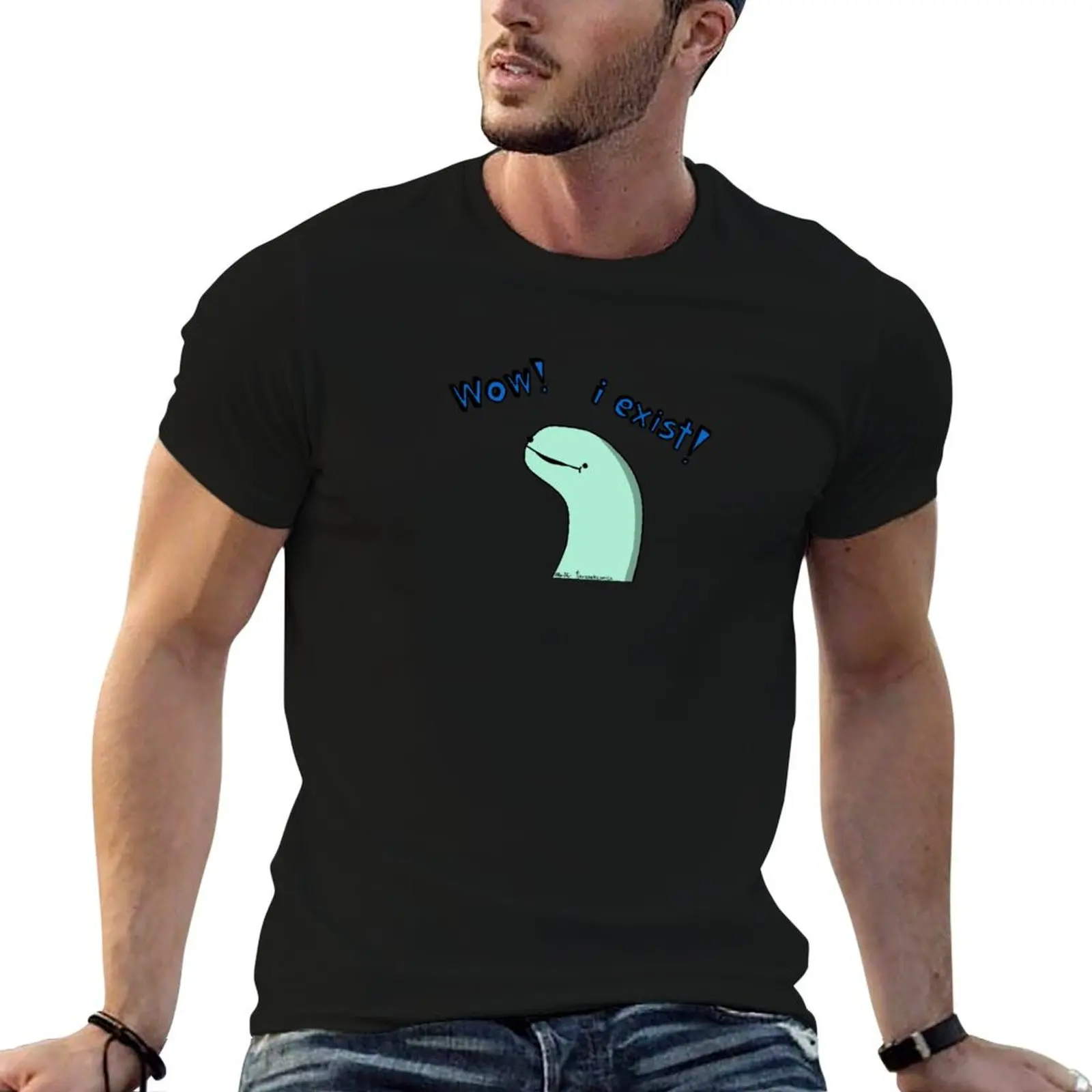 I Exist! - Tiny Snek Comics T-Shirt street wear cheap stuff graphic shirts anime t shirts t shirts men