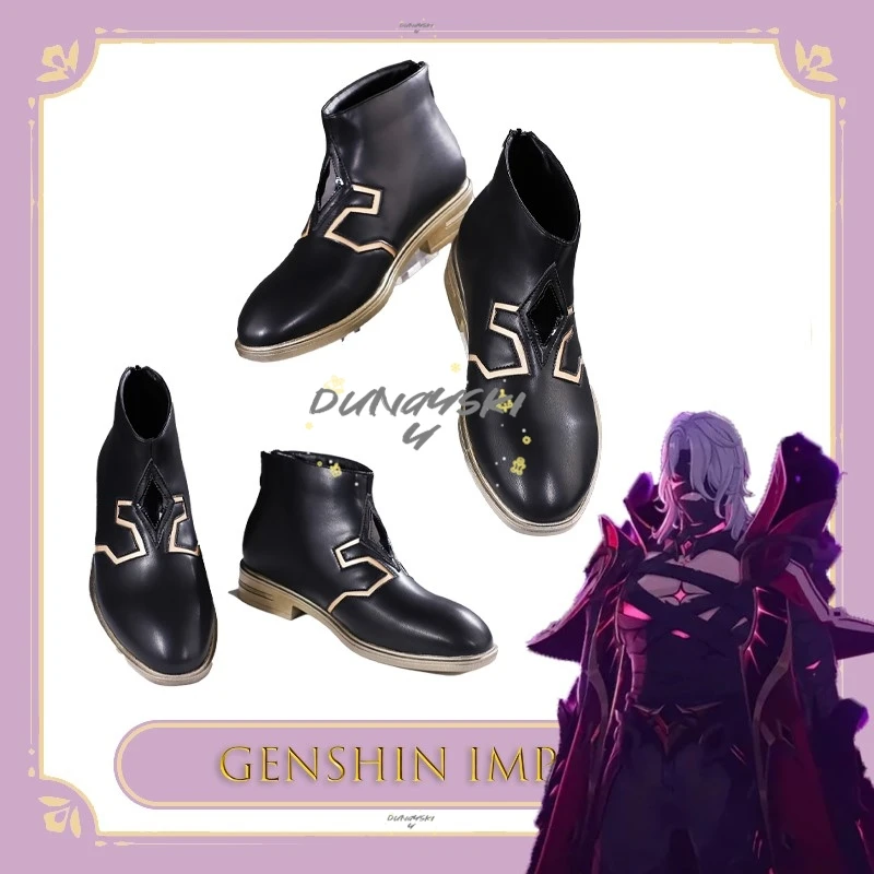 

High Quality Rerir Cosplay Shoes Prop Boots Genshin Impact Anime Game Character Men Carnival Party Outfits