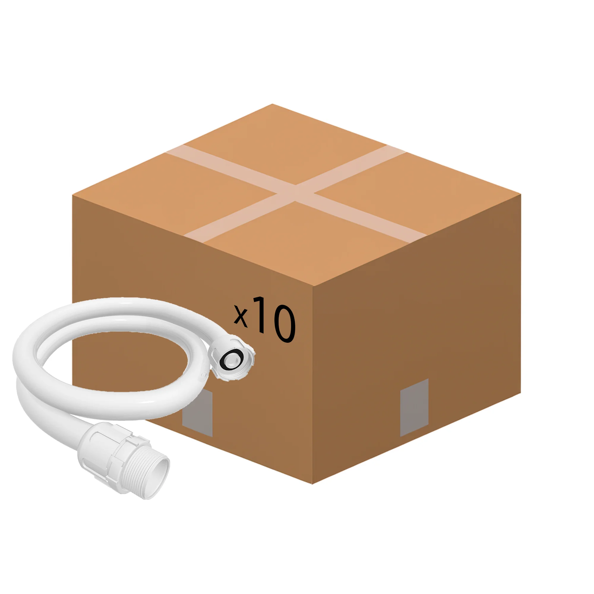 Kit W/10 Flexible Coupling 1/2x50cm W/Slip Ring