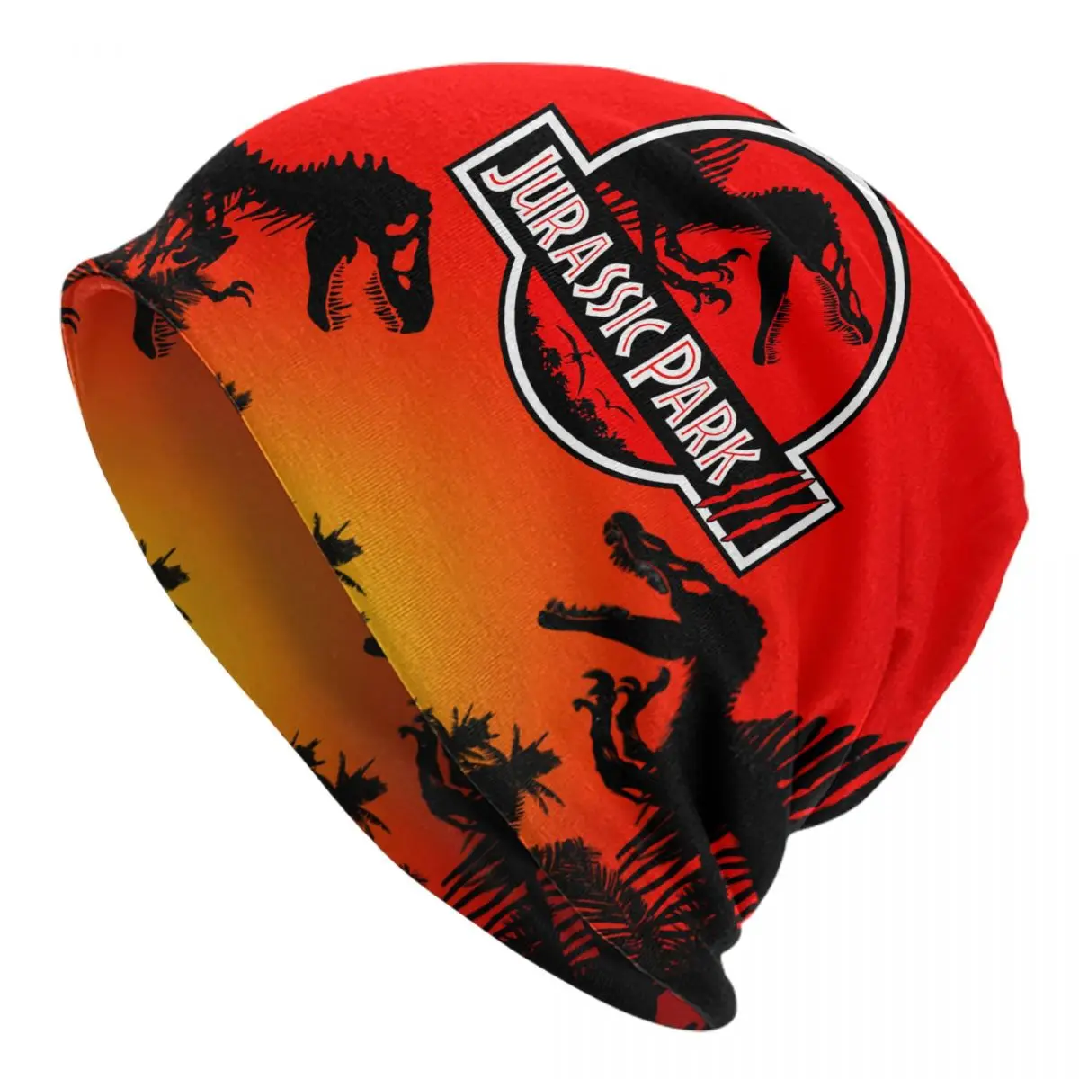 

Custom Jurassic Park Skullies Beanies Caps Cool Winter Warm Women Men Knitting Hats Adult Unisex Dinosaur World Bonnet Hats