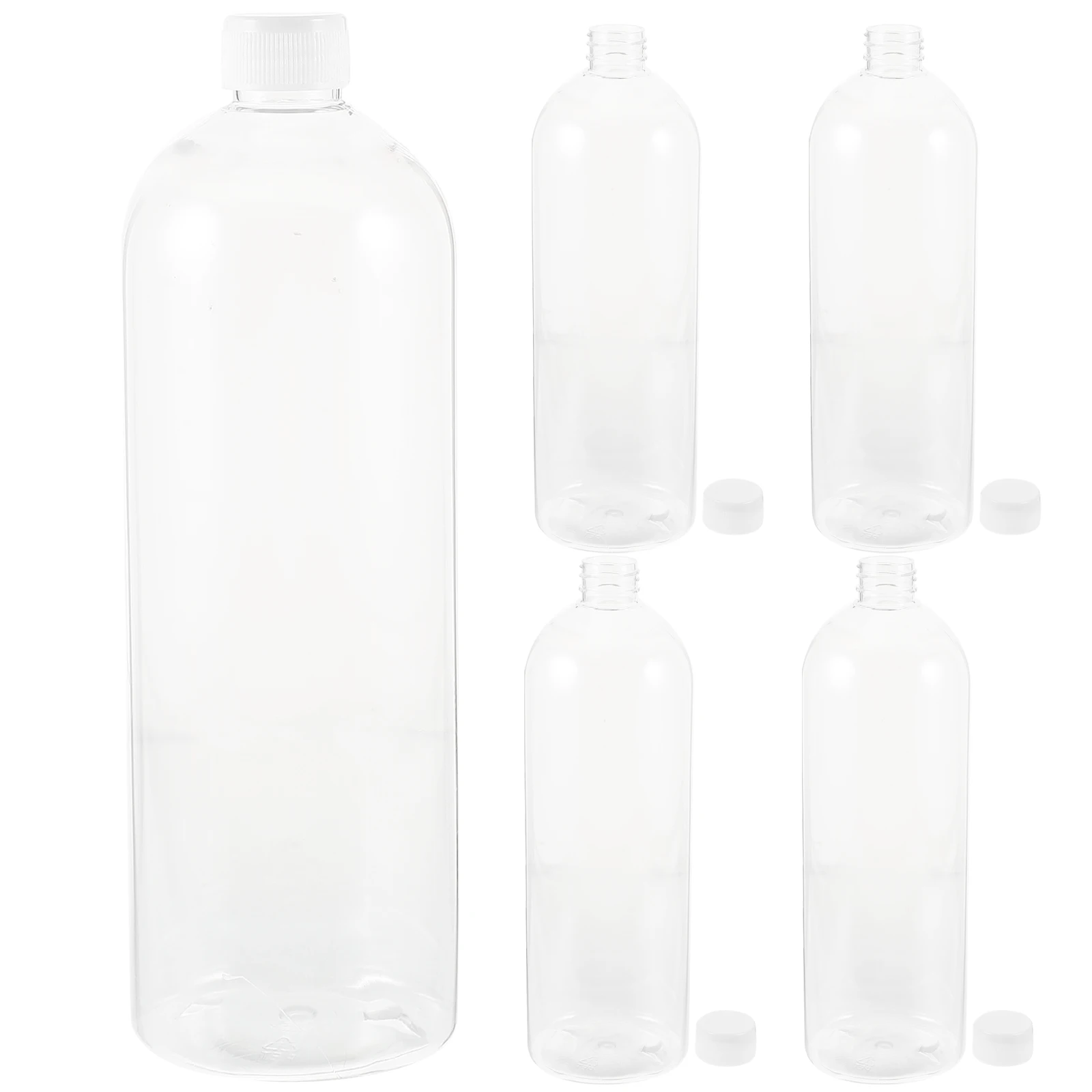 5 個の軽量詰め替え可能なシャンプーディスペンサーボトルペット素材 Bpa フリー液体石鹸ローションボディウォッシュに安全再利用可能