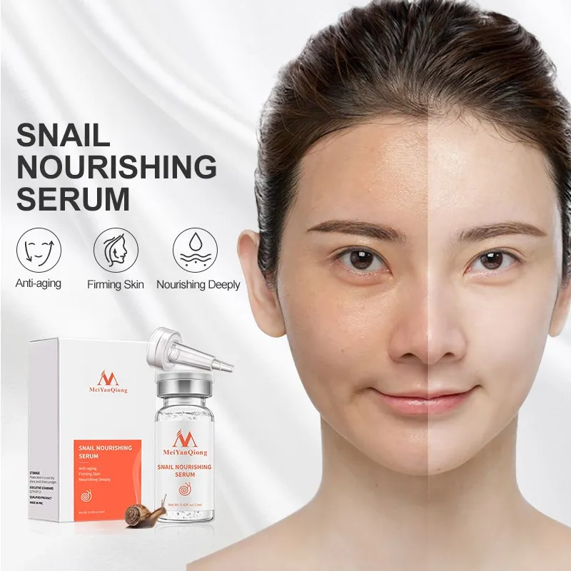 

MeiYanQiong Snail Essence Anti-aging Wrinkle Whitening Moisturizing Firming Skin Gentle Nourishing Brightening Shrinking Pores