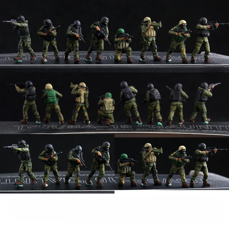 

Масштабная модель 1:72, 8 шт., реалистичная фигурка, тяжелое оружие, команда группы, солдаты, сделай сам, сцены, аксессуары, коллекция, подарки