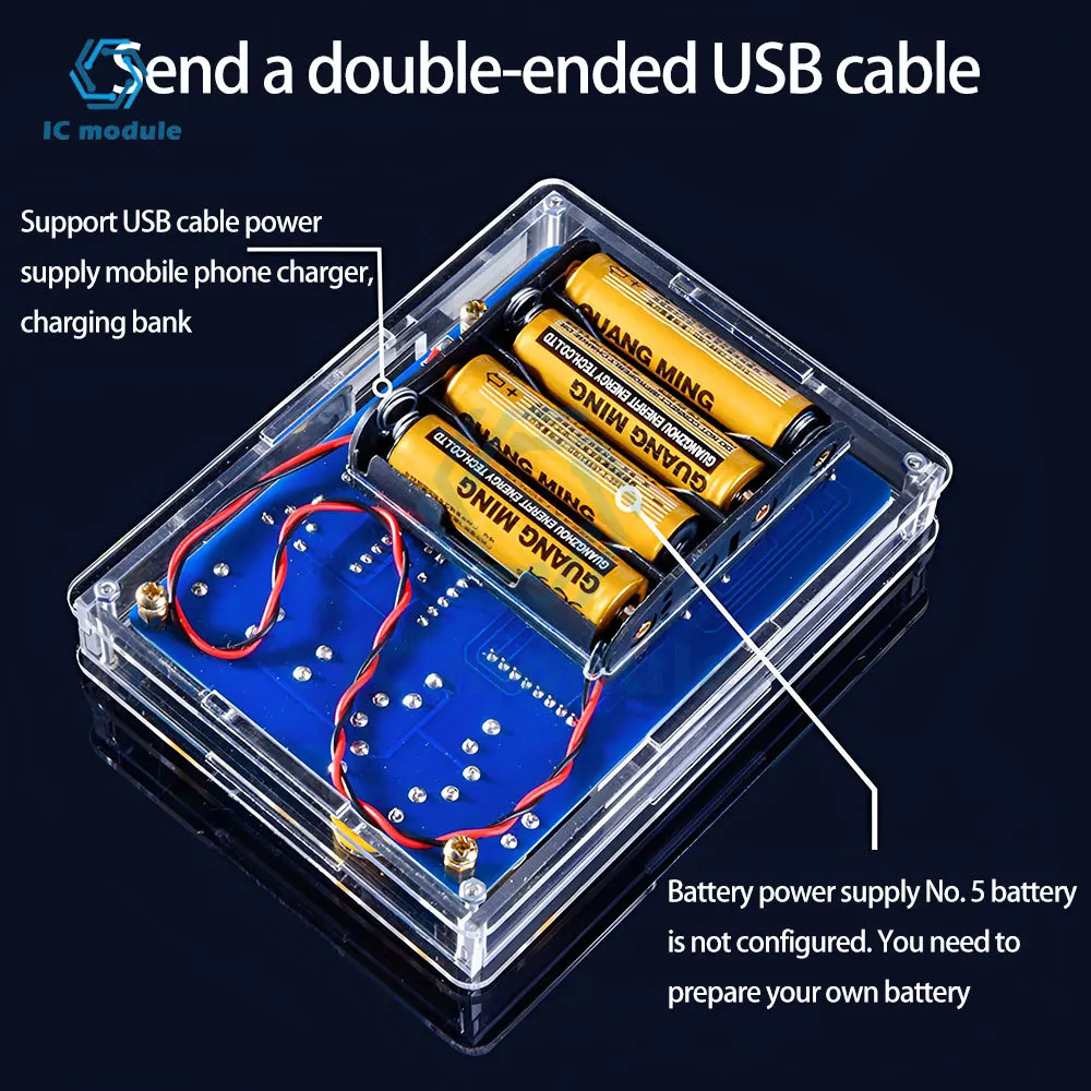 DIY Game Kit Retro Classic Electronic Soldering Welding Tranning Set Snake Plane Racing with Acrylic Case Mini Game Console