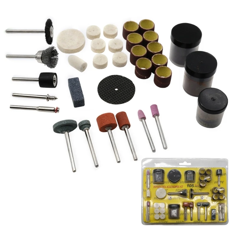 

Rotary Tool Accessories Kits, Grinding Polishing Drilling Kits,Electric Grinder Universal Fitment for Cutting, Grinding