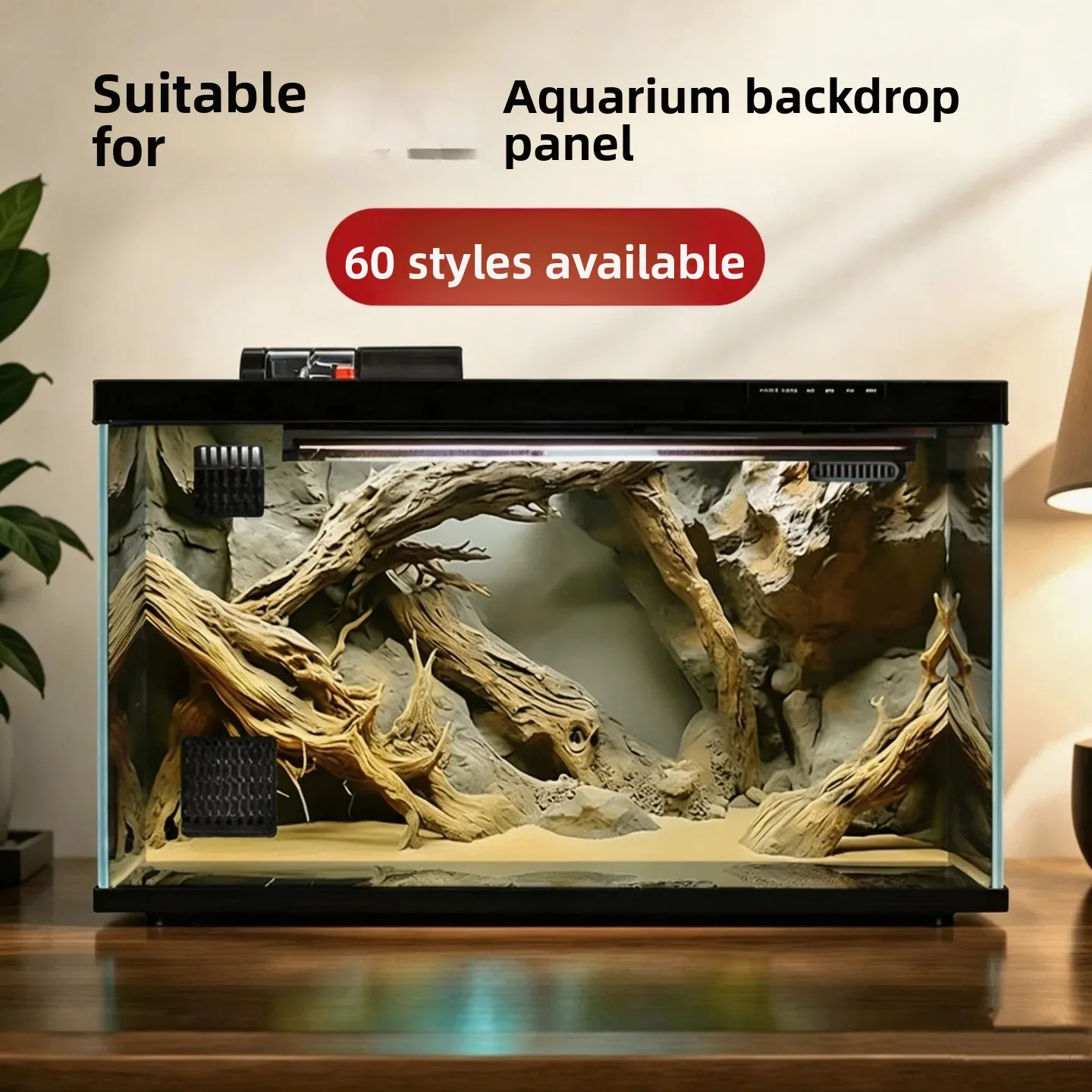 スマートエコフレンドリー3d水槽背景ボードステッカー装飾景観アクセサリー-スマートフィッシュタンク用