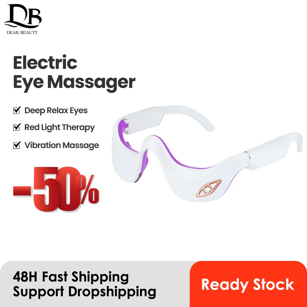 EMS Eye Beauty Massager LED Photon Therapy Anti Aging Vibration Massage Device Remove Eye Wrinkle Dark Circle Relief Eye Fatigue