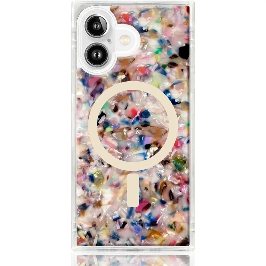 

Flaunt Official Square Protective Case Compatible with iPhone 17 Compatible with MagSafe Wirel Charging DropTested Shockproof R