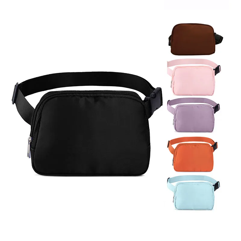 2024 Black Fashionable Crossbody Fanny Pack  Waist Bag with Adjustable Strap Trendy Belt Bag for Women Men