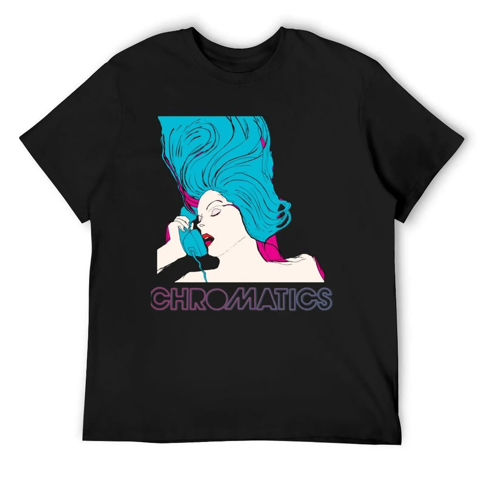 Chromatics Band Classic T-Shirt blue archive oversizeds mens big and tall t shirts