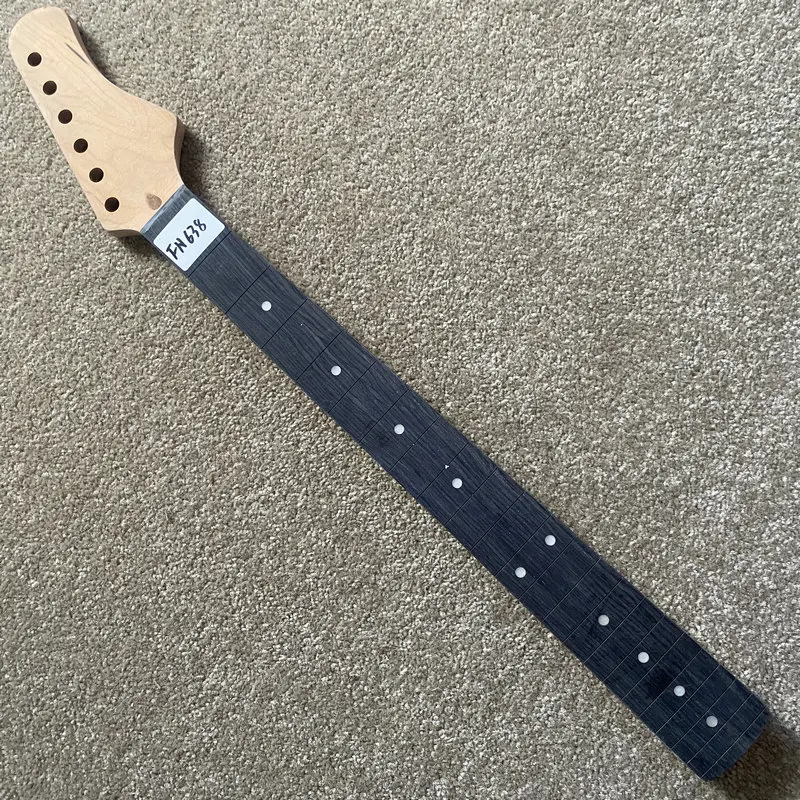 FN638 Unfinished ST Guitar Neck Custom OEM Order No Logo without Frets No Paints 6 Strings DIY Replace Guitar Parts