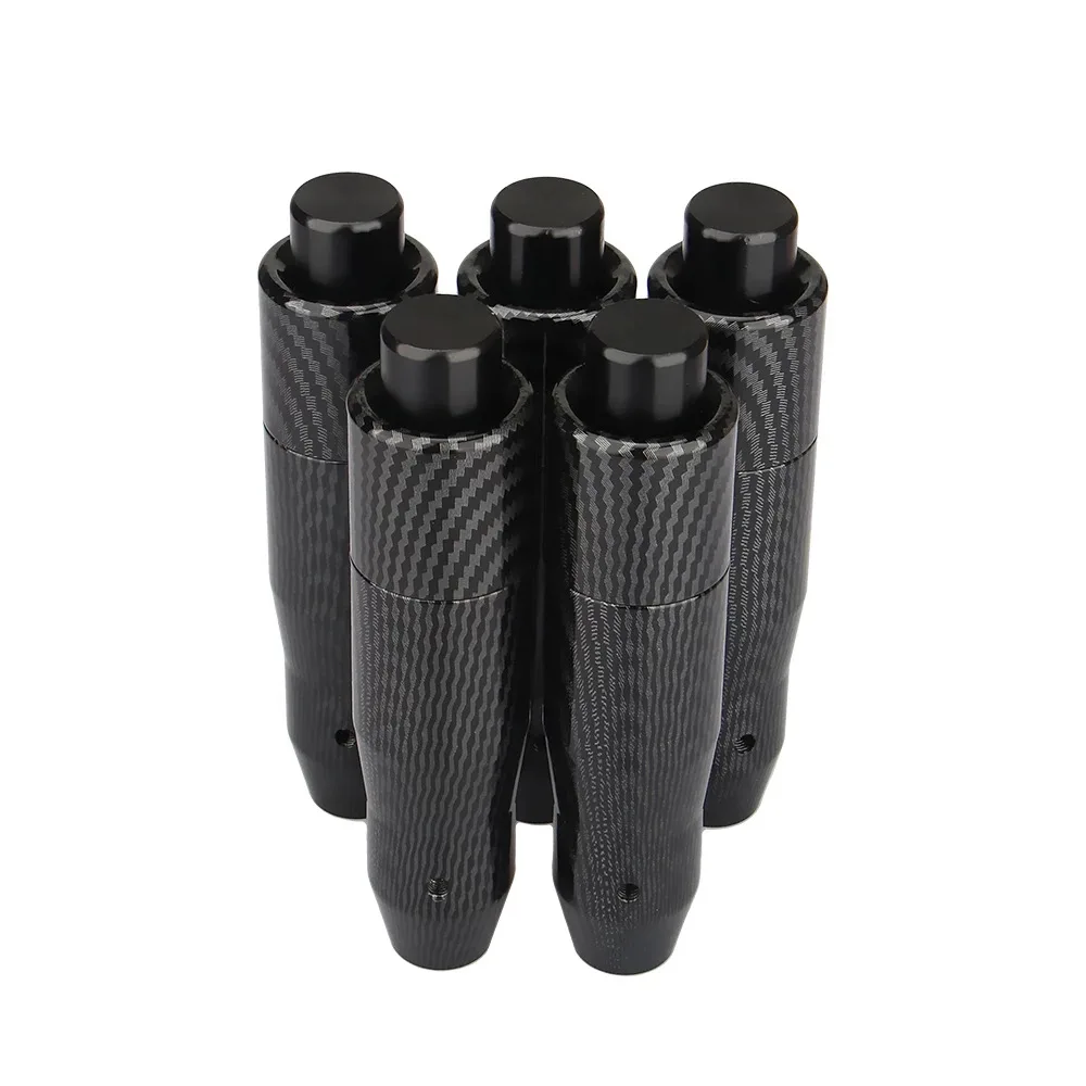 Modified carbon pattern appearance gearbox 145MM aluminum shift lever shift knob auto parts factory supply
