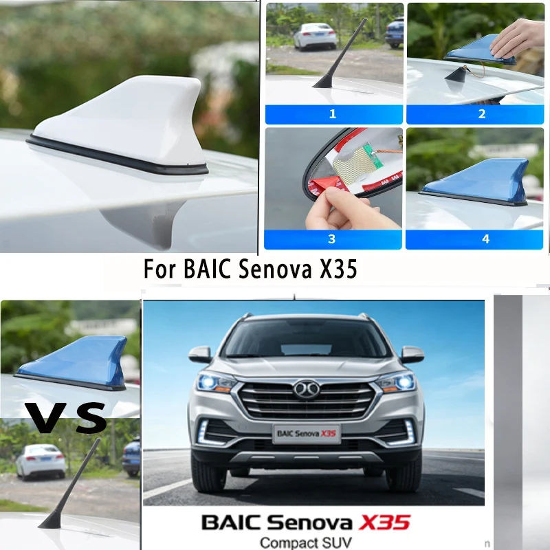 

For BAIC Senova X35 Car Trunk Anti-Collision Reflective Warning Safety Tape 1Pcs Auto Rear Bumper Protector Sticker