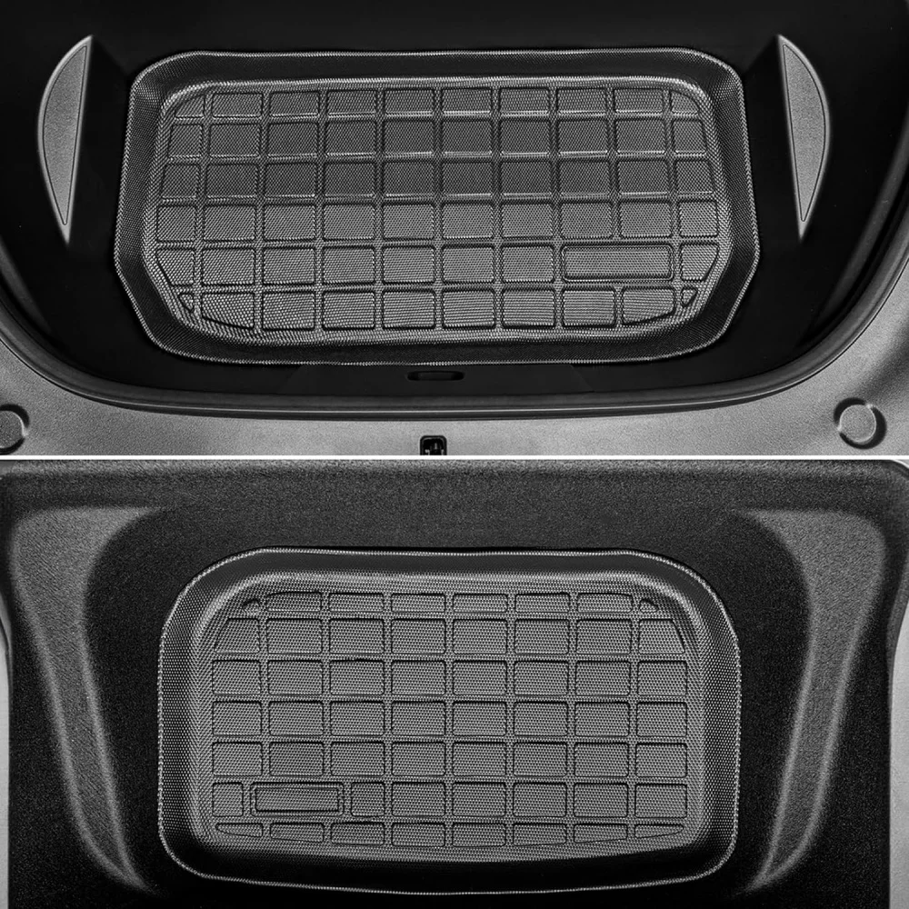 For Tesla Model Y 2021-2024 TPE Floor Mats,All Weather Waterproof Protect Cargo Liner Floor Mats Trunk Mats Accessories