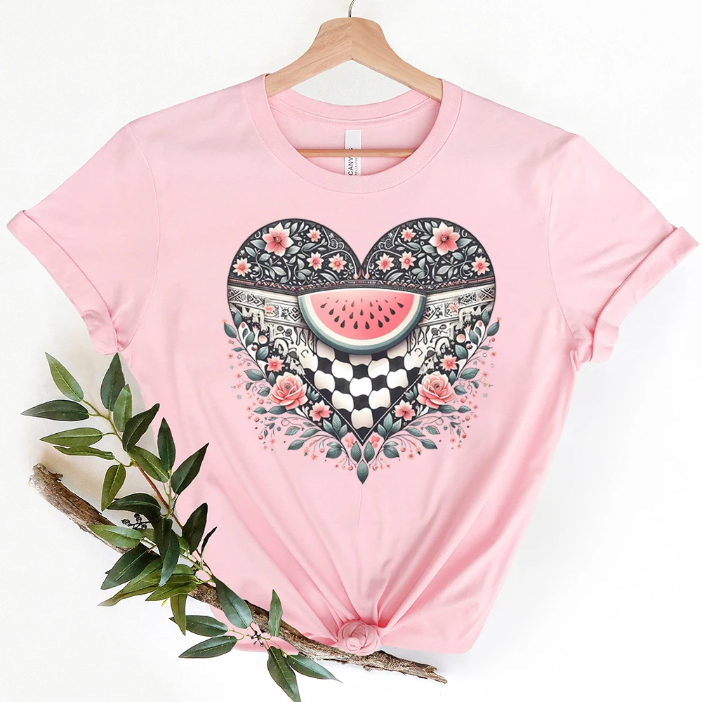 Questo non è un cocomero College t-shirt amore e pace stampato abbigliamento Graphic Tee top donna uomo abbigliamento divertente anguria