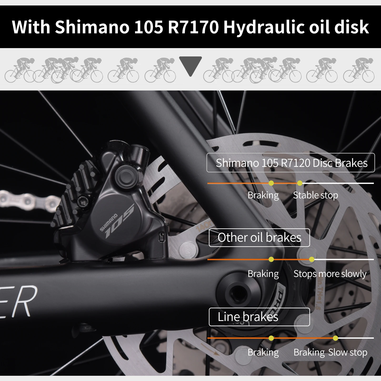 KOOTU plný uhlík vlákno silnice bicykl čistý mazat disk brzda ultralehké s SHIMANO R7120 24-speed komponenty dospělý bicykl