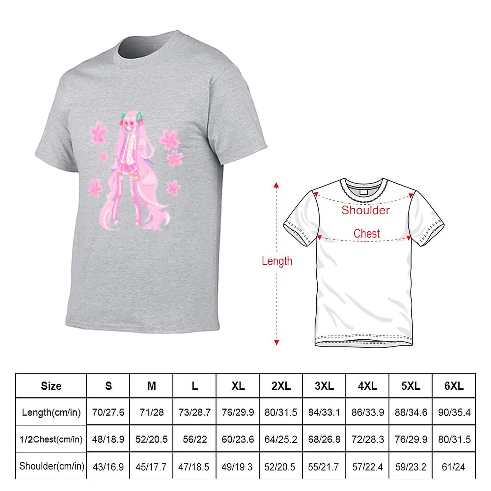 sakura miku T-Shirt customizeds shirts graphic tees funnys animal prinfor boys mens tall t shirts